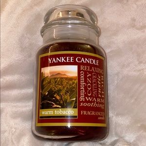 Brand New Warm Tobacco Yankee Candle!!
